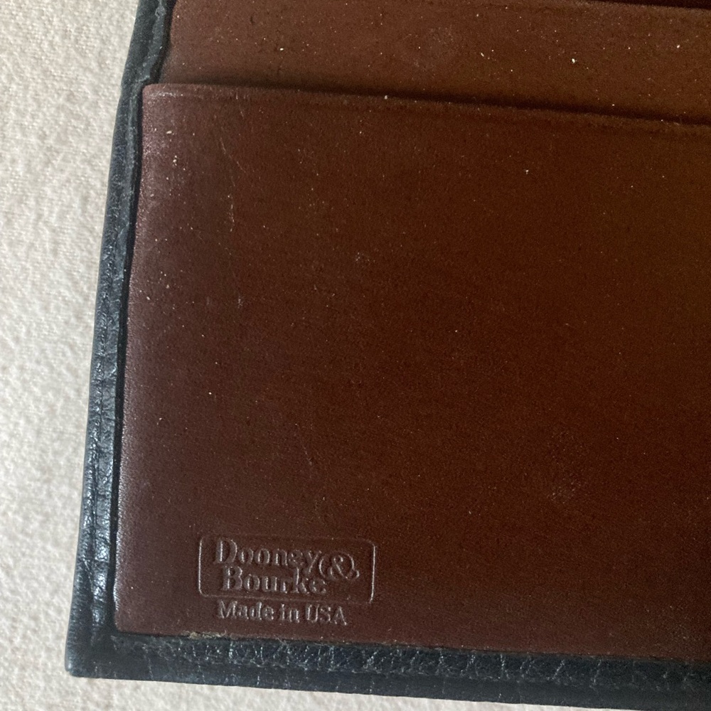 Vintage Dooney & Bourke Navy Blue Wallet - Picture 11 of 16